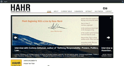 Desktop Screenshot of hahr-online.com
